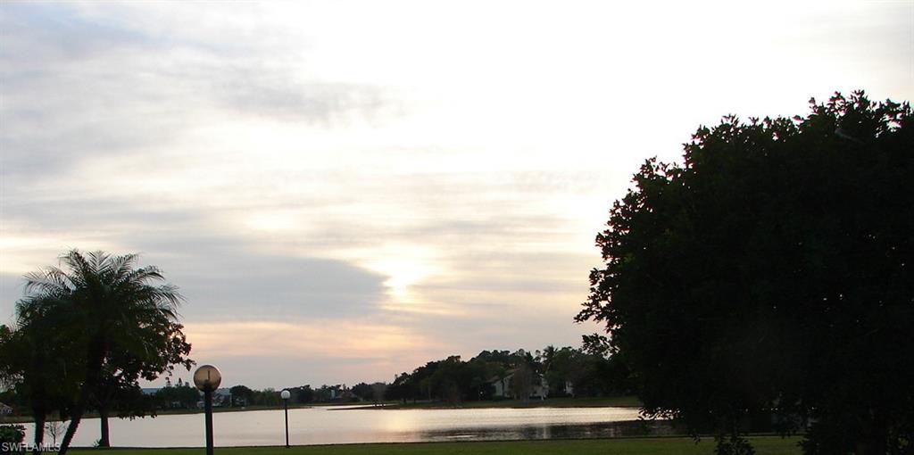 a view of a lake and outdoor space