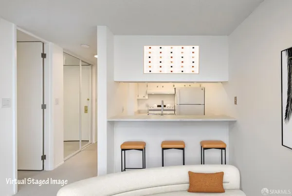 a view of an empty room