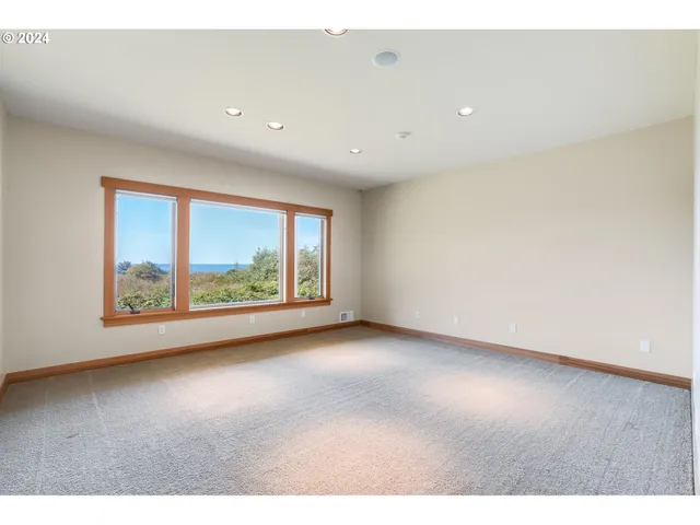 en empty room with large window