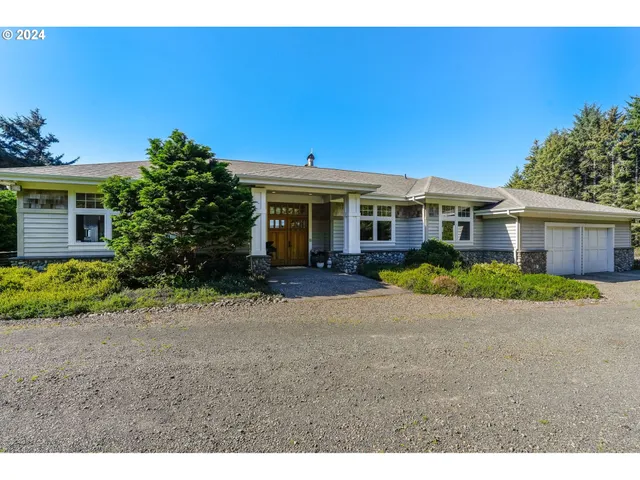 a house view with a garden space