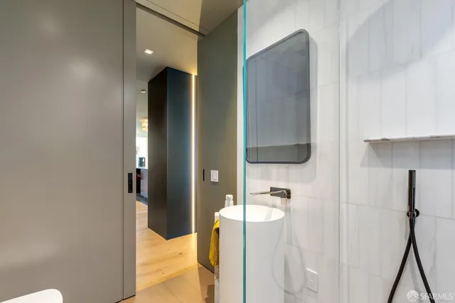 a view of a swimming pool with a backyard and a garden