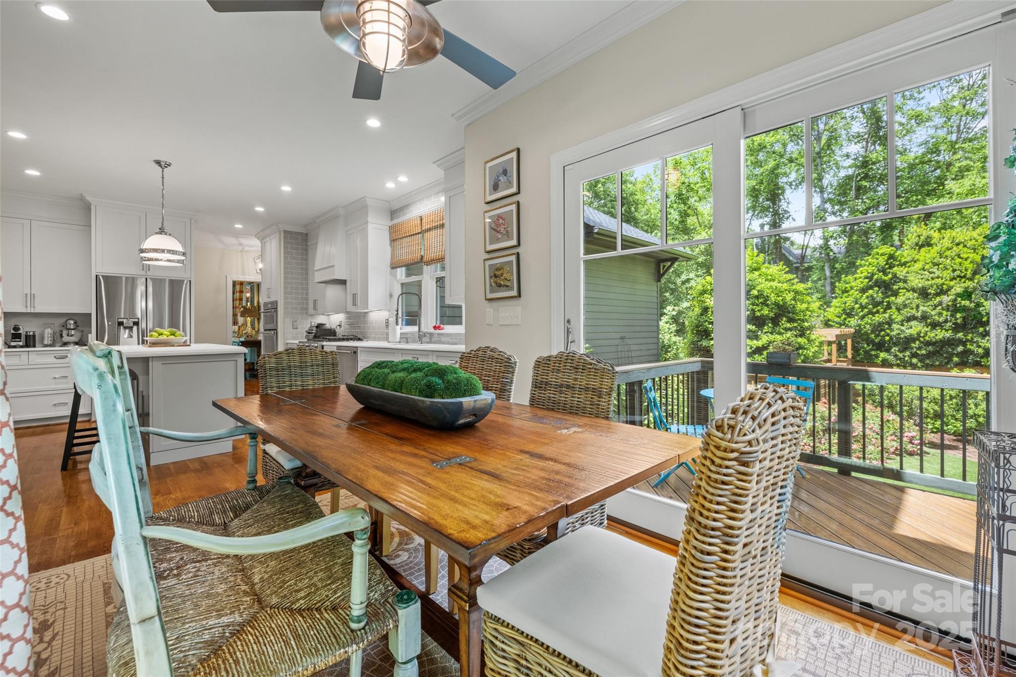 2329 Club Road Charlotte, NC 28205 - Photo 21 of 48 a view of a dining room with furniture window and outside view