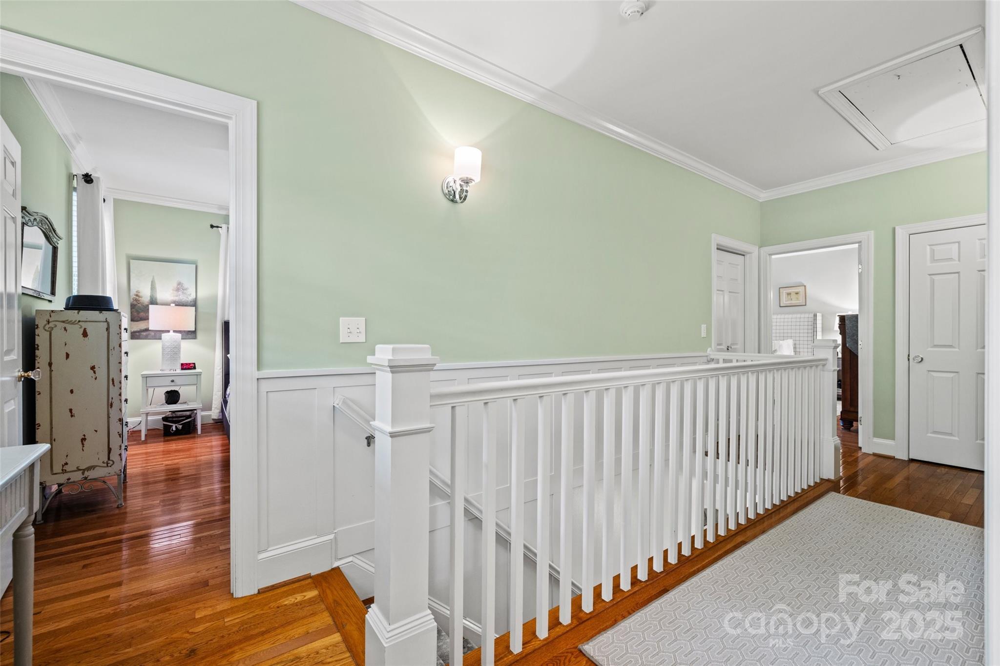 2329 Club Road Charlotte, NC 28205 - Photo 23 of 48 a view of hallway with wooden floor