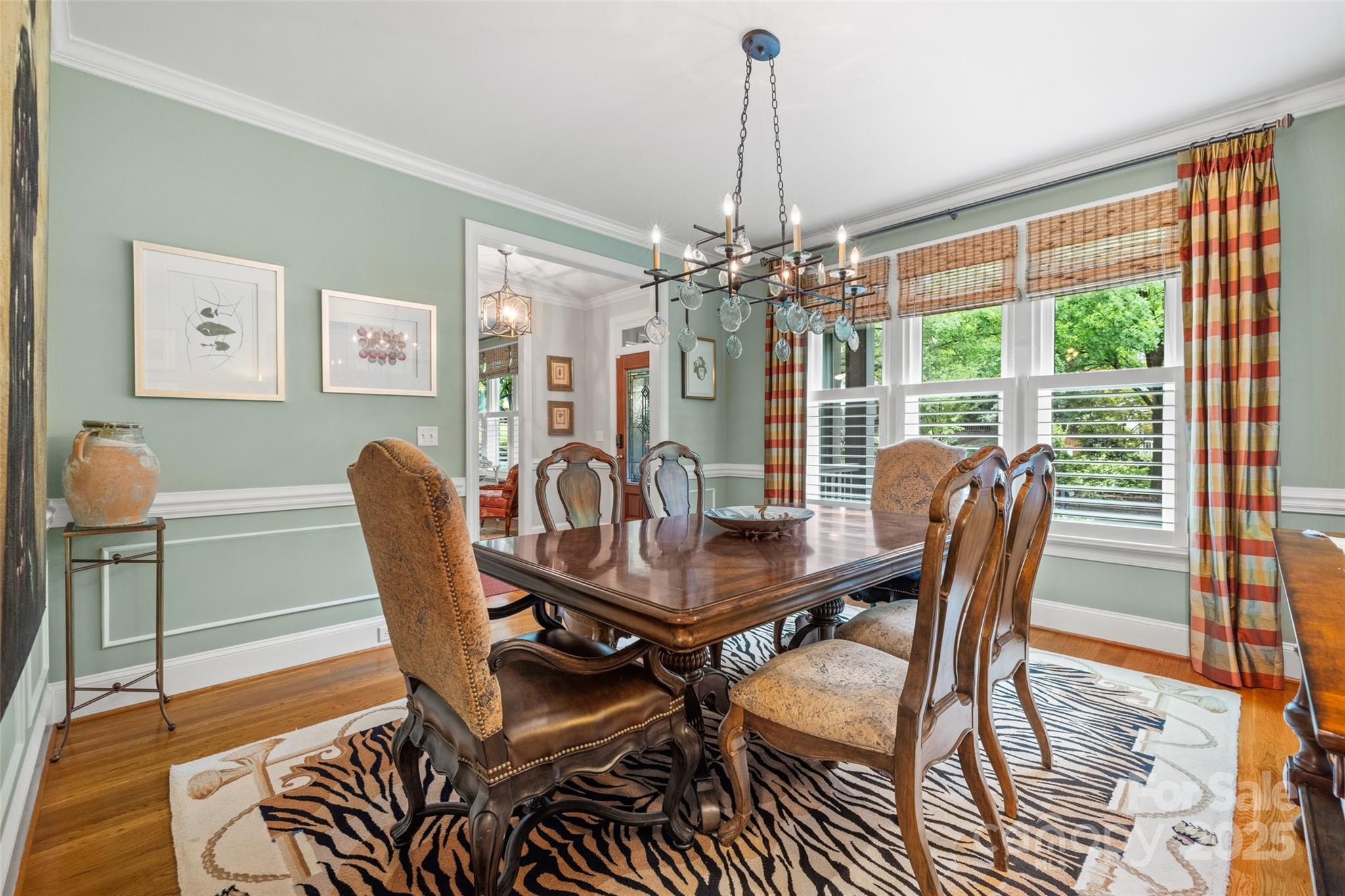 2329 Club Road Charlotte, NC 28205 - Photo 5 of 48 a view of a dining room with furniture window and wooden floor