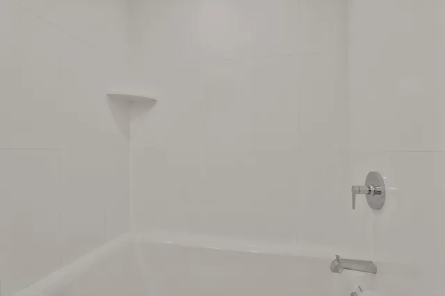 a close up of a bathtub