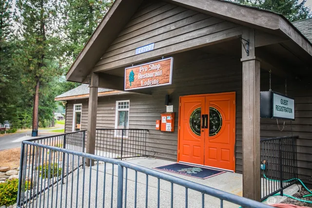 a view of a porch with a yard