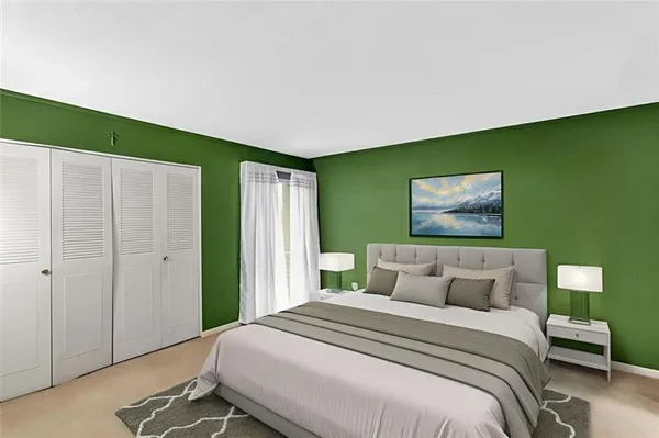 a view of a big room with closet area