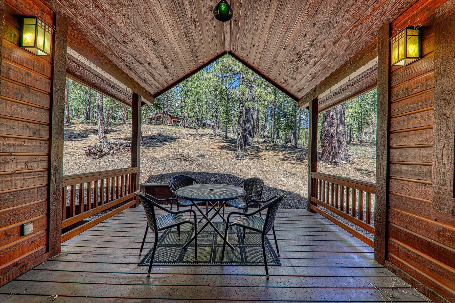 14070 Alder Creek Road Truckee, CA 96161 - Photo 21 of 28 a view of a porch with furniture and wooden floor