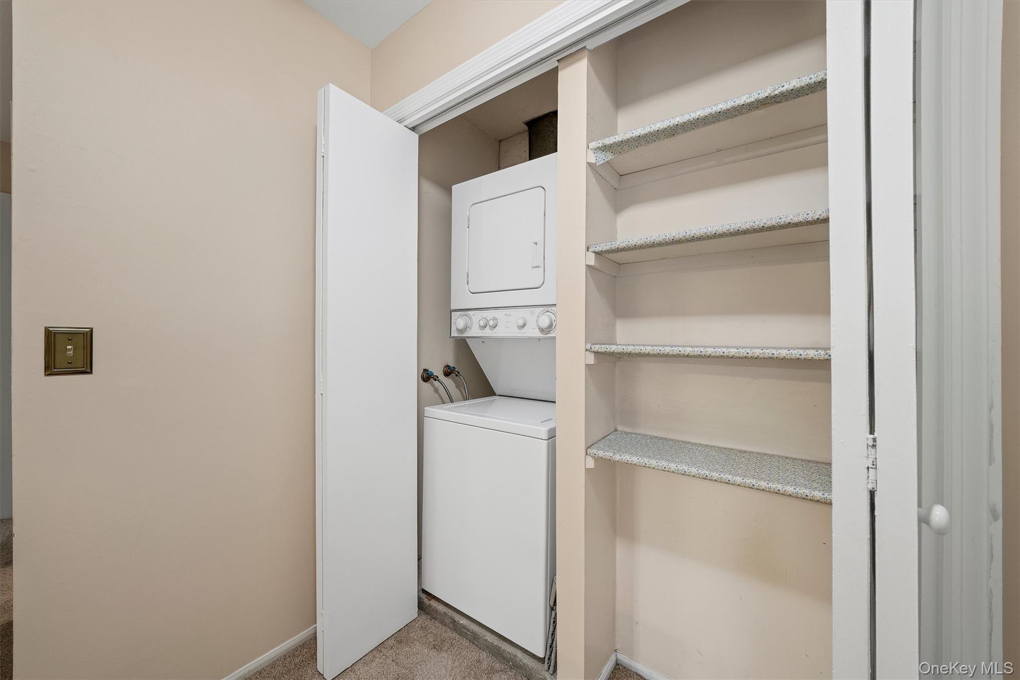 29 The Rise Warwick, NY 10990 - Photo 25 of 28 a room with a closet and wooden shelves