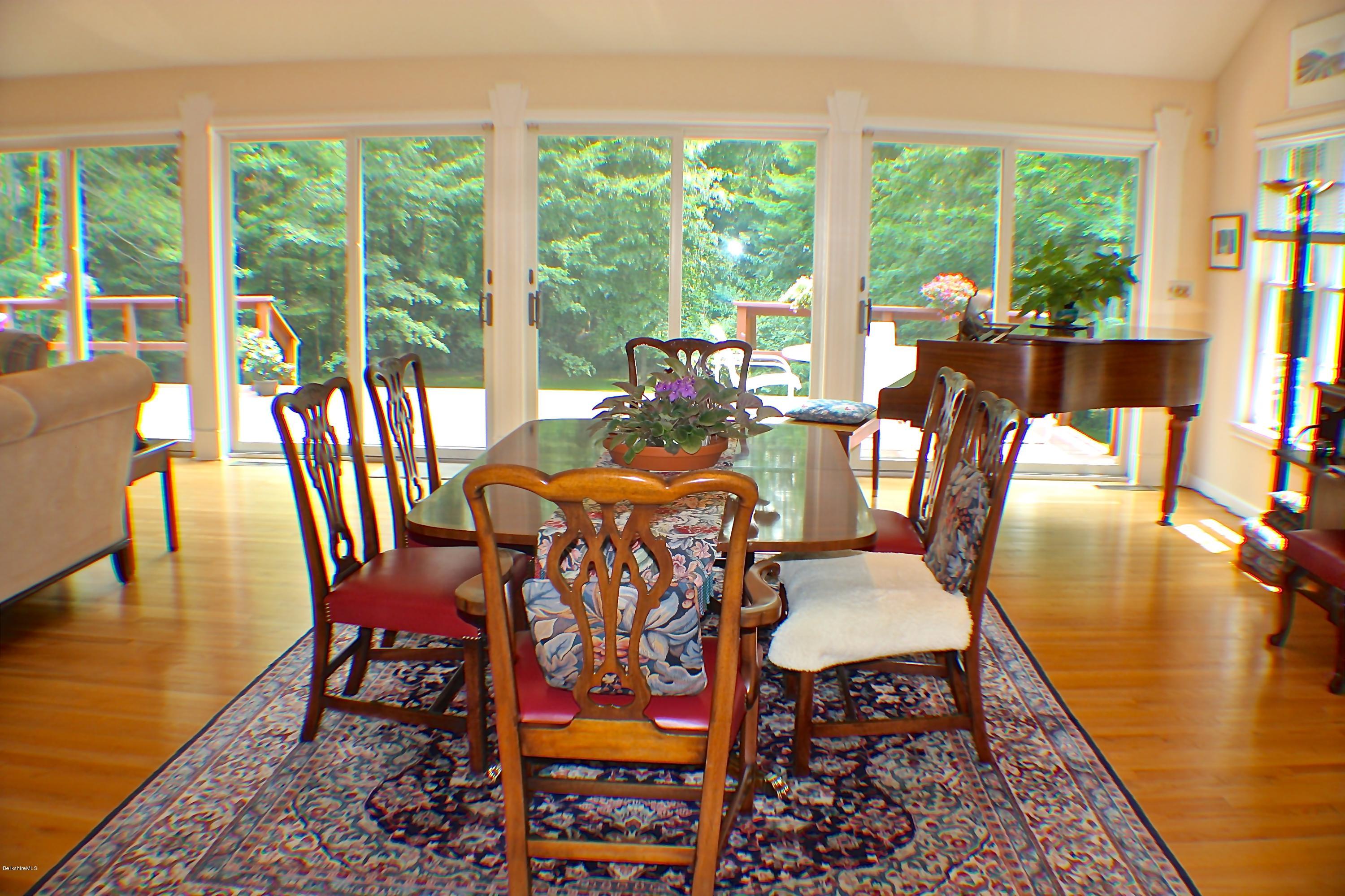 11 Quiet Knoll Road Stockbridge, MA 01266 - Photo 9 of 23 a dining room with furniture window and wooden floor