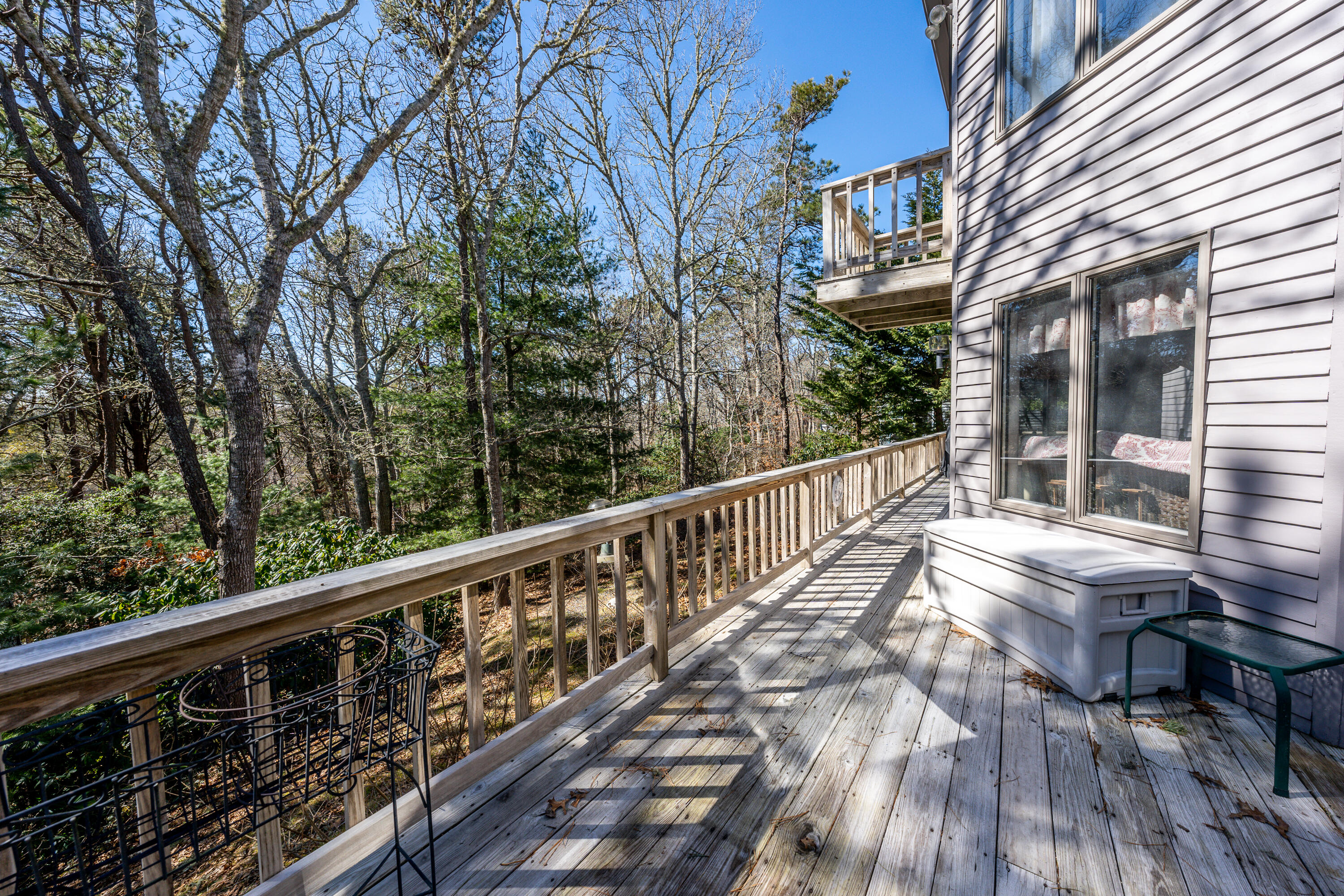 79 Waterside Drive Centerville, MA 02632 - Photo 38 of 50 a view of balcony with wooden floor and fence