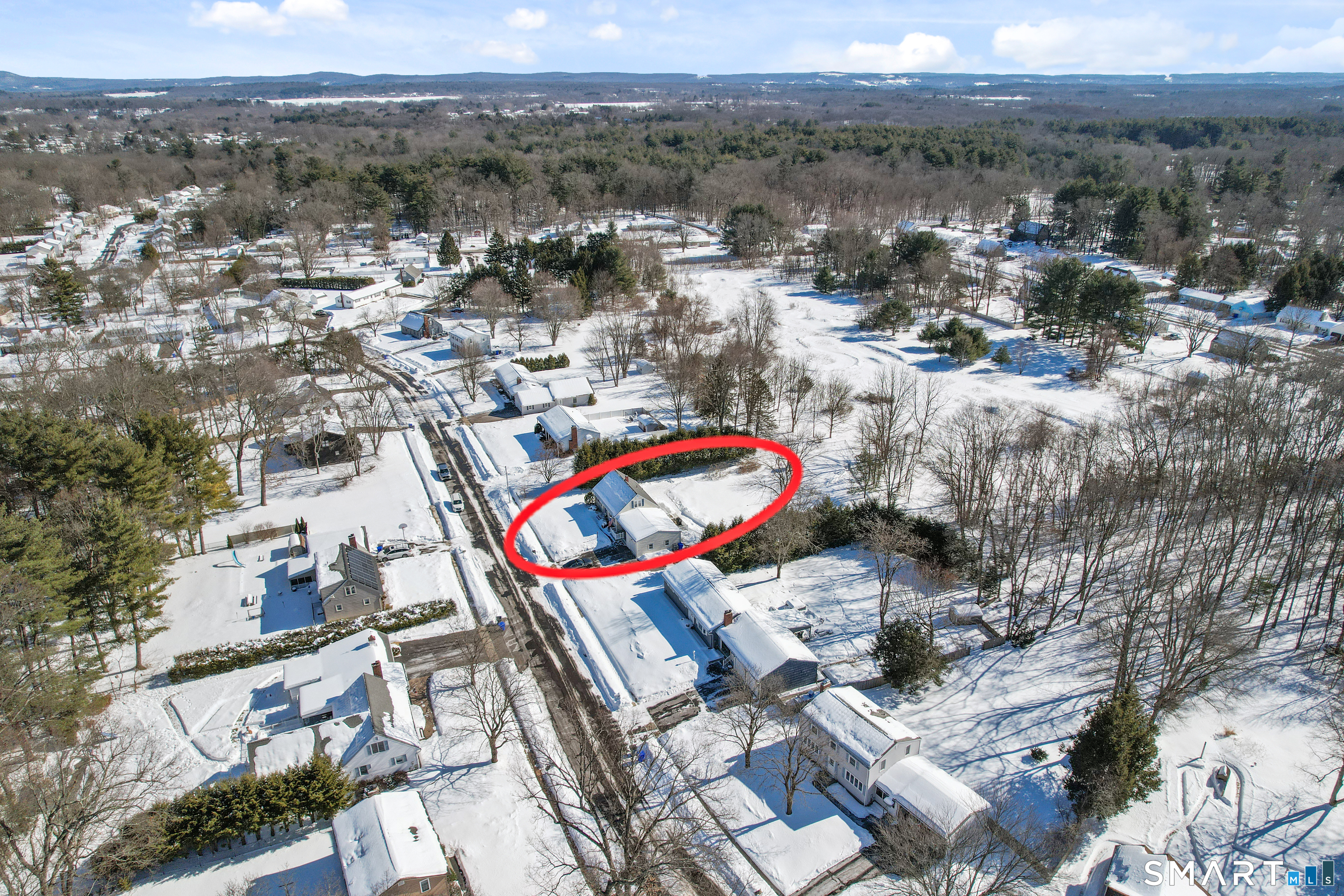 38 Eastgate Lane Enfield, CT 06082 - Photo 32 of 33 an aerial view of residential houses with outdoor space