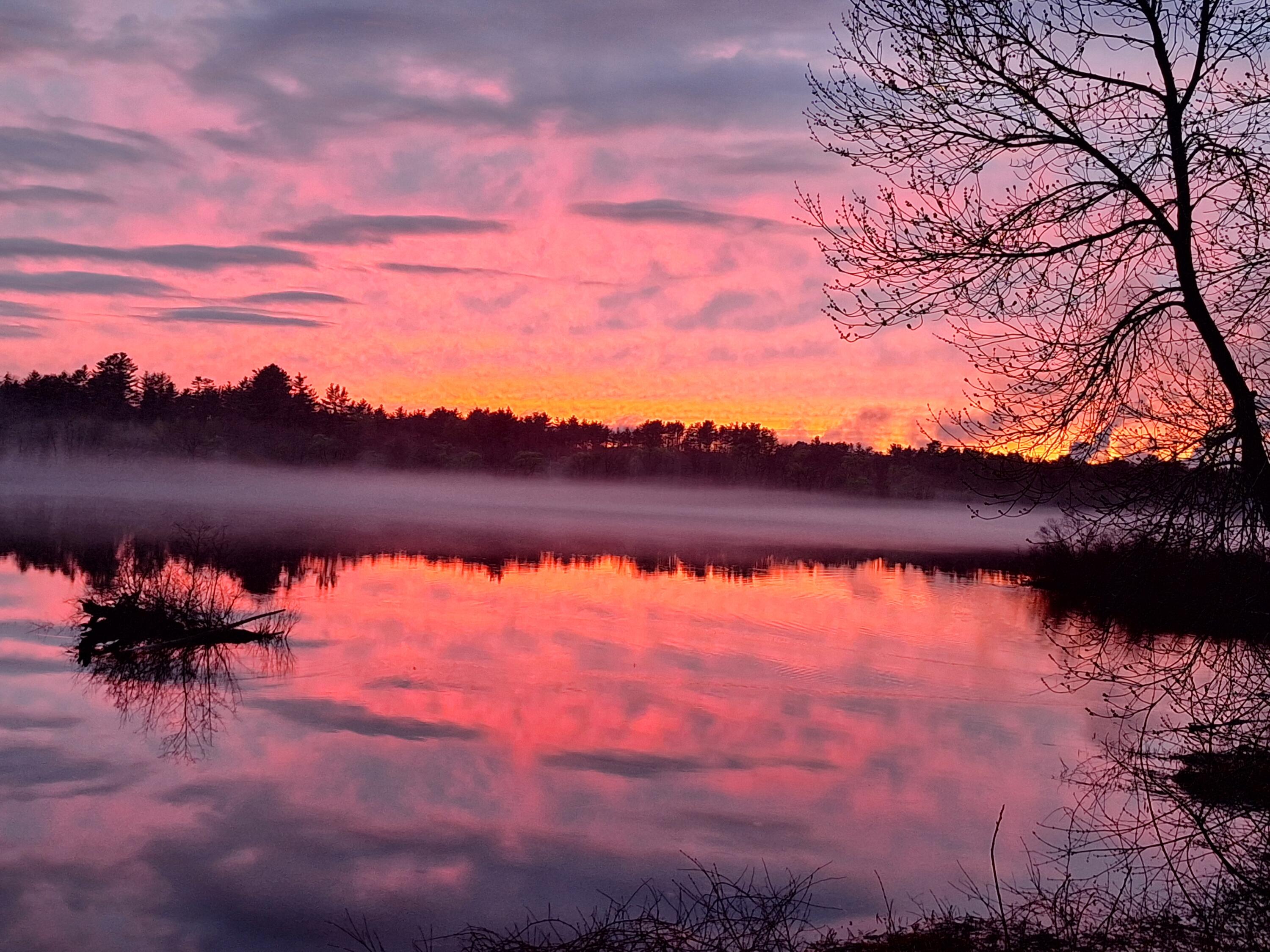 1690 River Road Clinton, ME 04927 - Photo 4 of 68 evening fog sunset