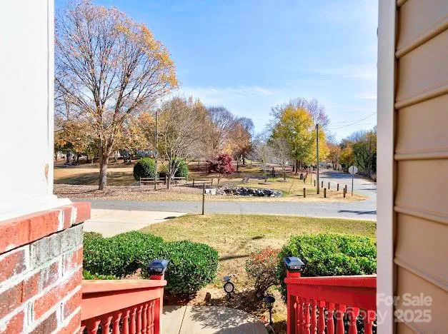 a view of yard with outdoor seating