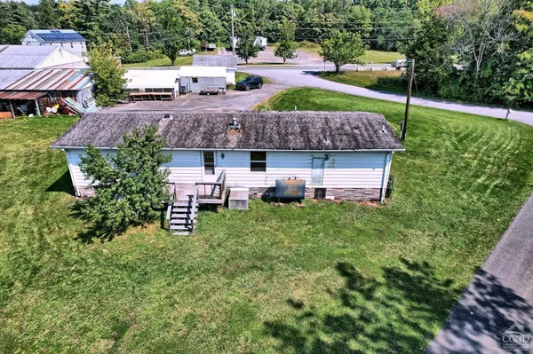 an aerial view of a