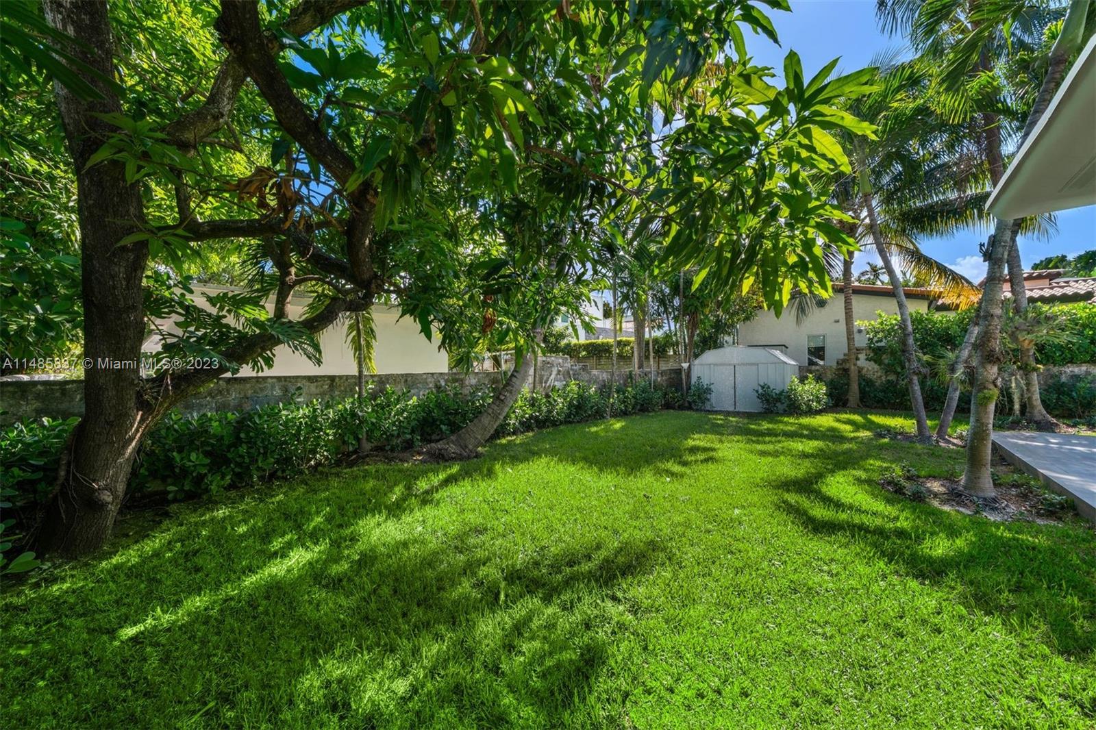 2385 North Bay Road Miami Beach, FL 33140 - Photo 31 of 35 a garden view