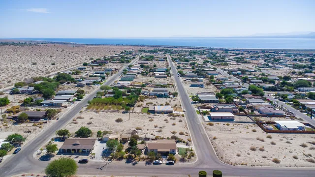 an aerial view of a city