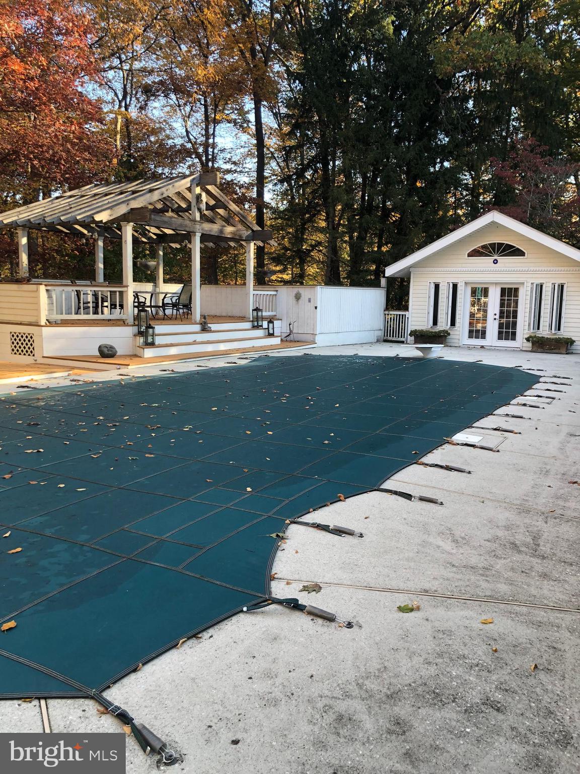 1304 Old Forge Road Oxford, PA 19363 - Photo 82 of 92 Pool Cover in Fall