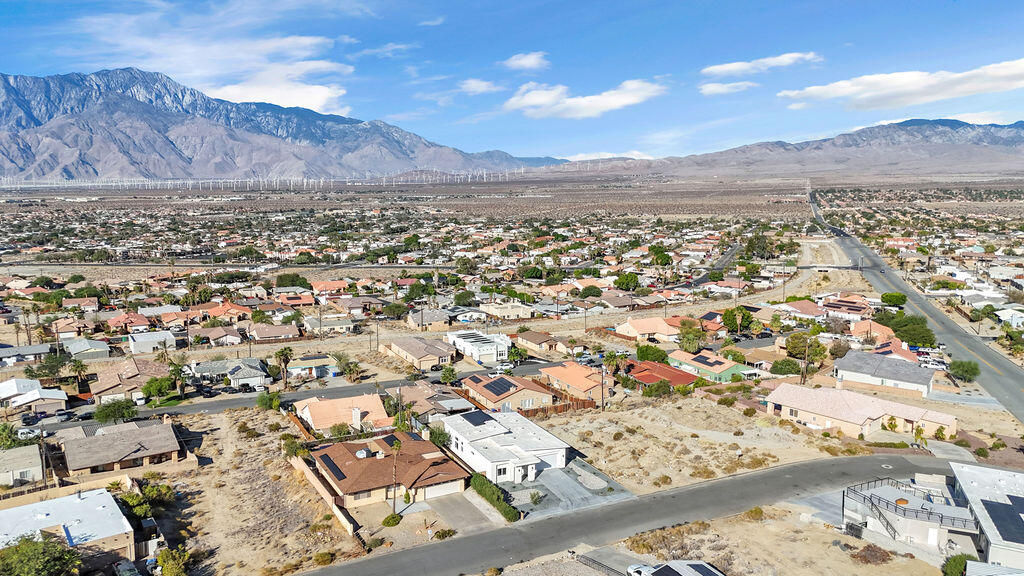 66751 San Felipe Road Desert Hot Springs, CA 92240 - Photo 58 of 59 an aerial view of residential house and mountain view