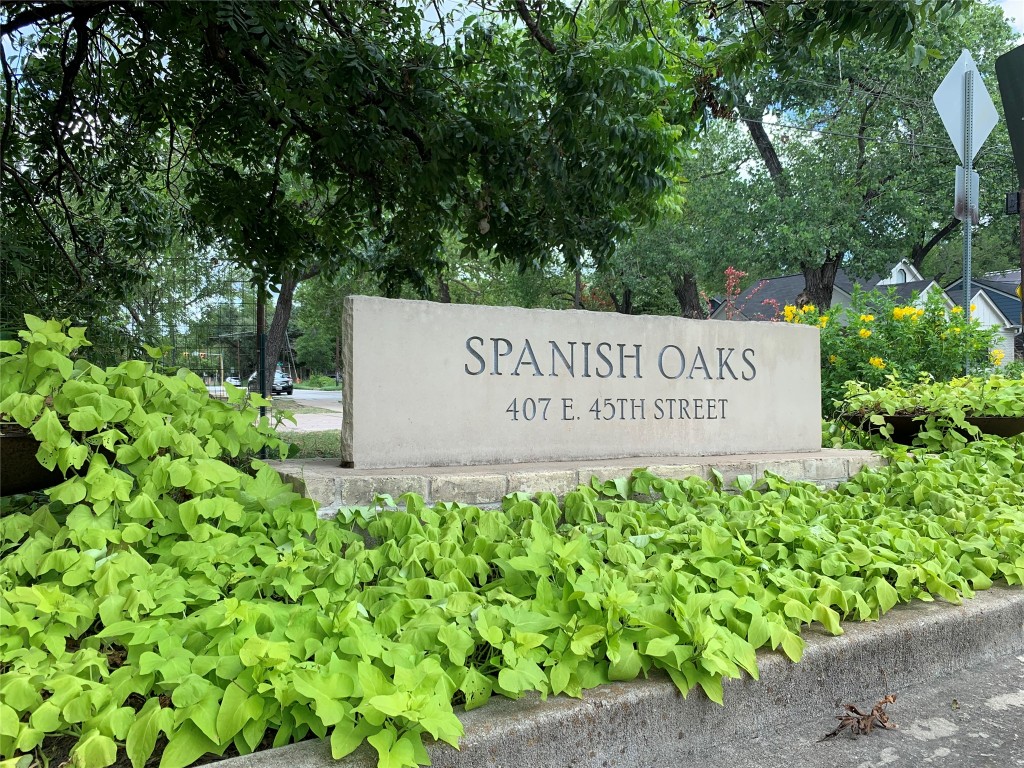 407 East 45th Street, Unit 116 Austin, TX 78751 - Photo 4 of 19 View of community / neighborhood sign