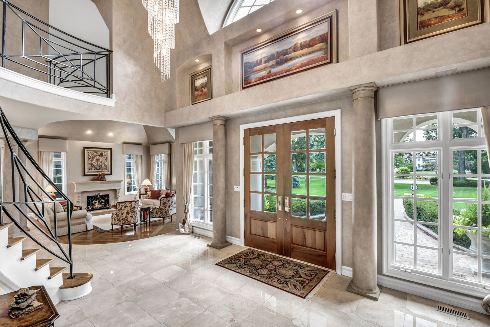 210 Indian Trail Road Oak Brook, IL 60523 - Photo 5 of 48 a view of livingroom with furniture and floor to ceiling window