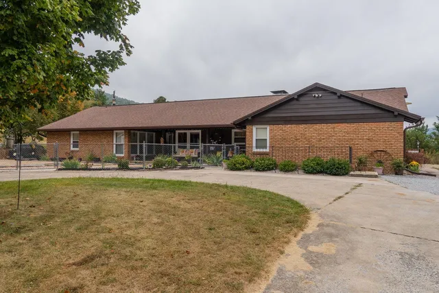 a view of a entryway door front of house