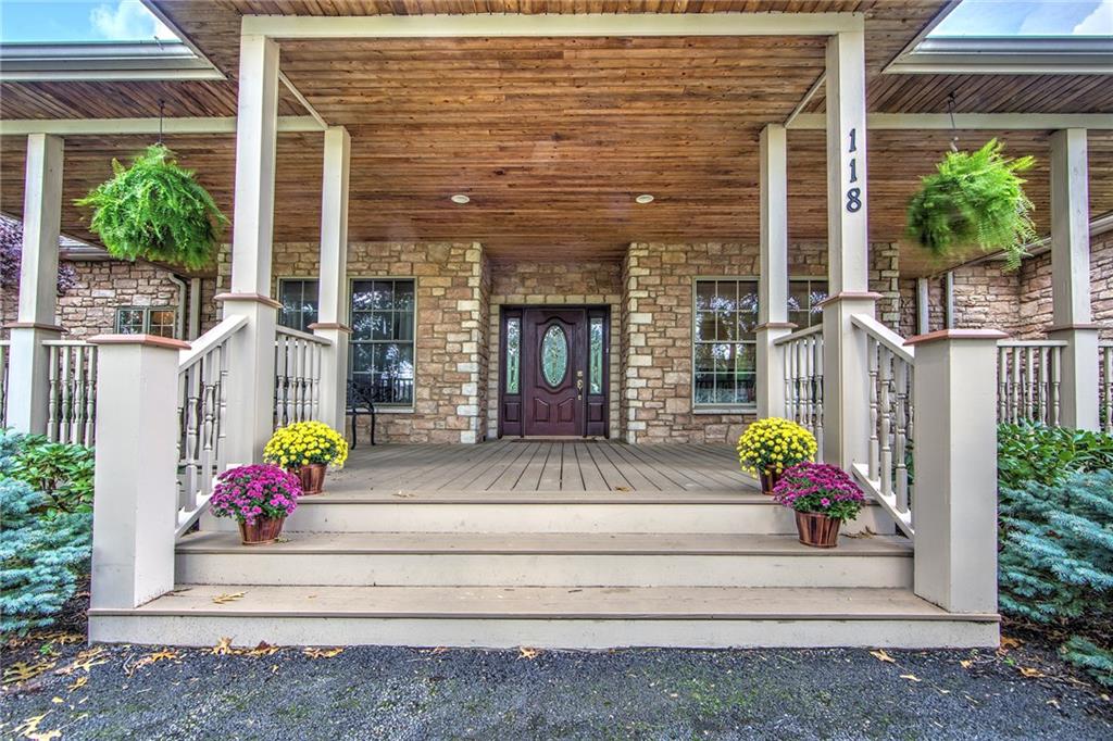 118 Klein Road Cranberry Township, PA 16066 - Photo 2 of 25 Spacious covered front porch with custom columns and spindles.