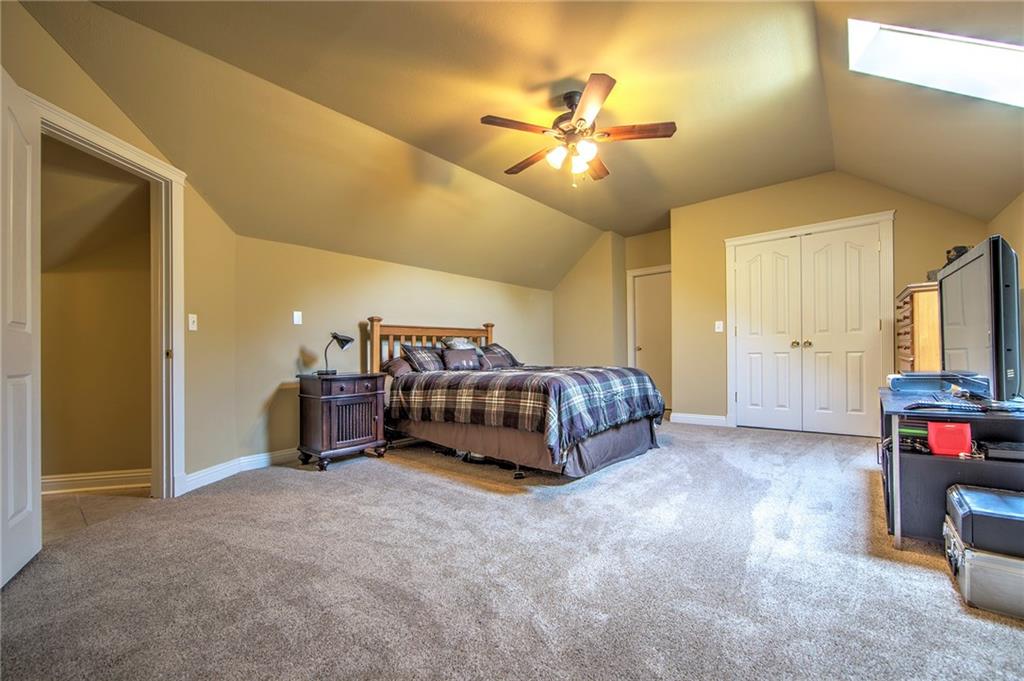 118 Klein Road Cranberry Township, PA 16066 - Photo 20 of 25 18x15 Bedroom 5 with new carpeting, large closet, extra private hallway (egress) for additional storage, skylight and full bath.