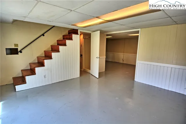 a view of an entryway with stairs