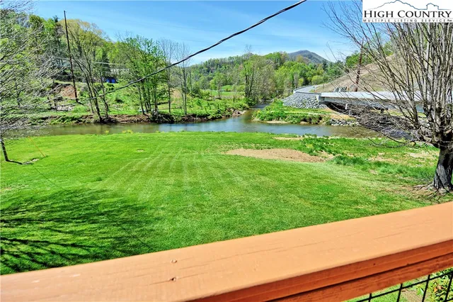 a view of a garden from a building