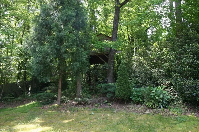 a view of outdoor space and green space