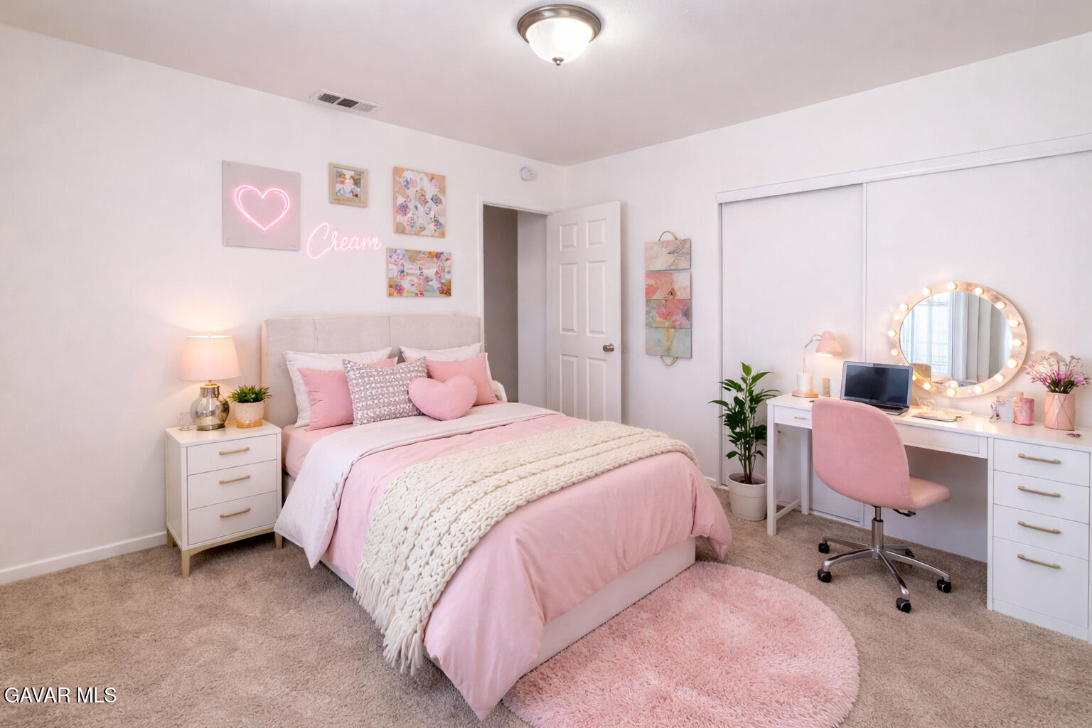 44226 2nd Street East Lancaster, CA 93535 - Photo 12 of 24 a bedroom with a bed and a desk