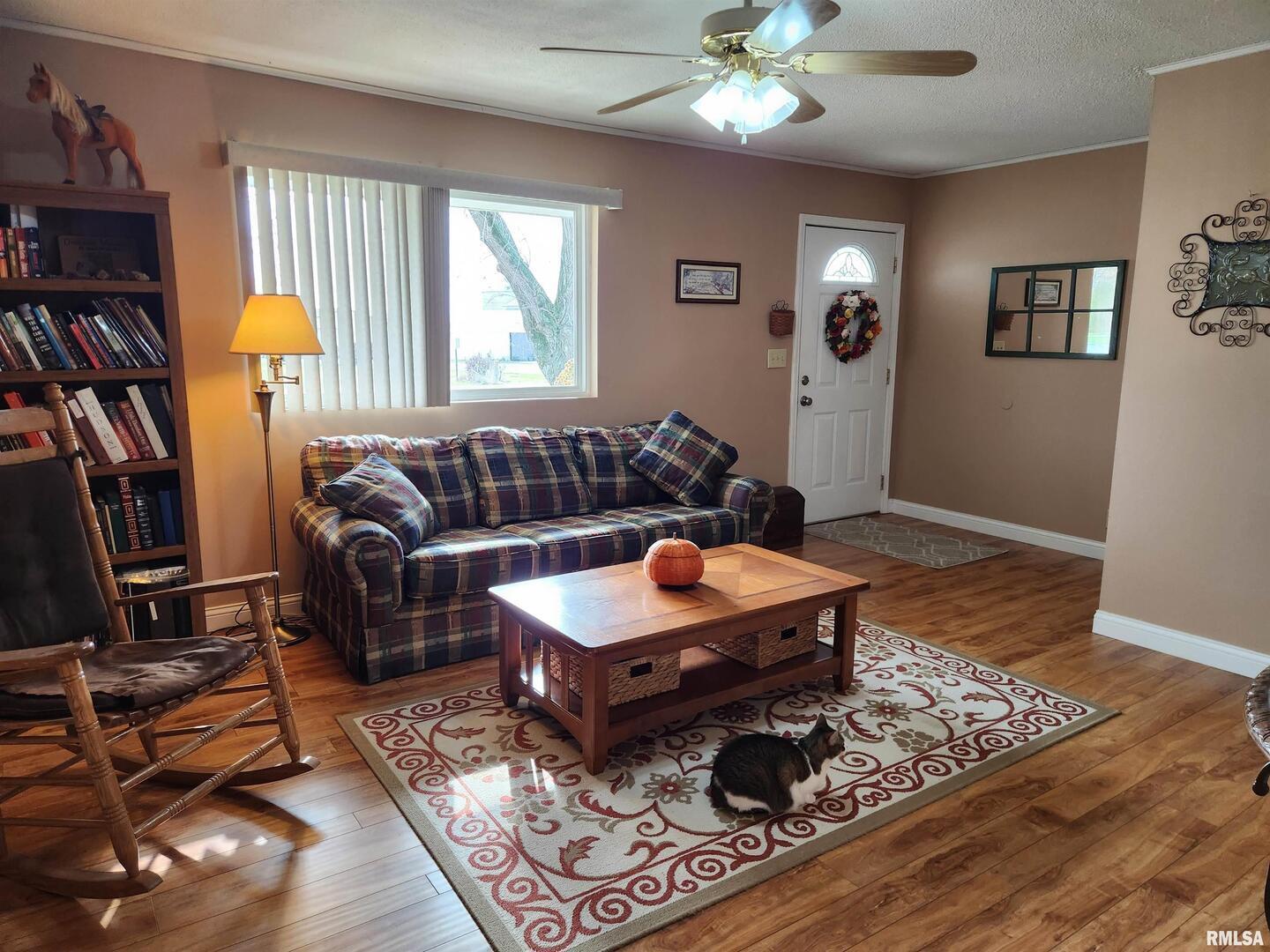 15766 East Tilton Road Ina, IL 62846 - Photo 8 of 59 a living room with furniture a flat screen tv and a window