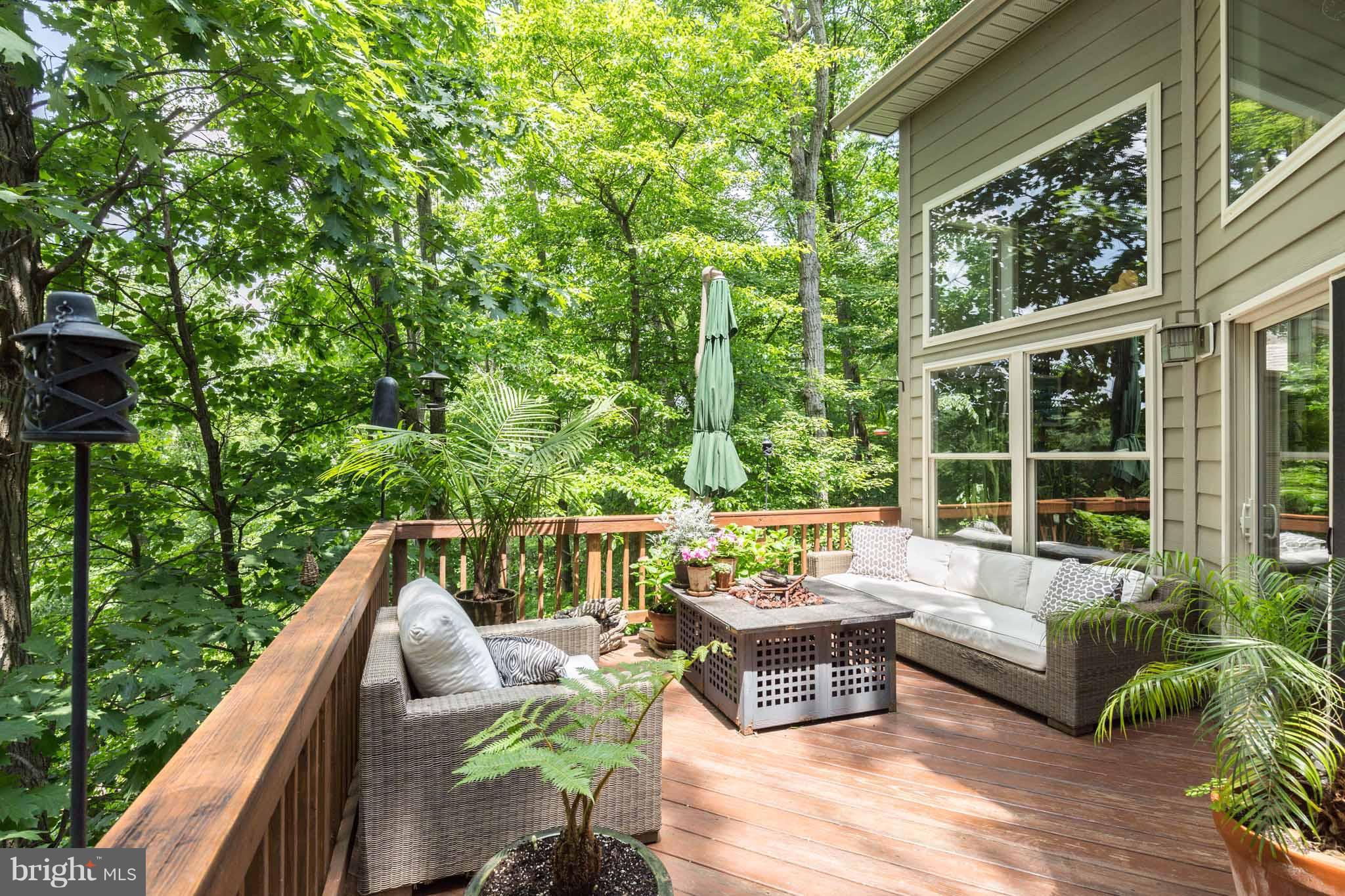 6704 West Lakeridge Road New Market, MD 21774 - Photo 22 of 30 a view of a patio with couches table and chairs and potted plants