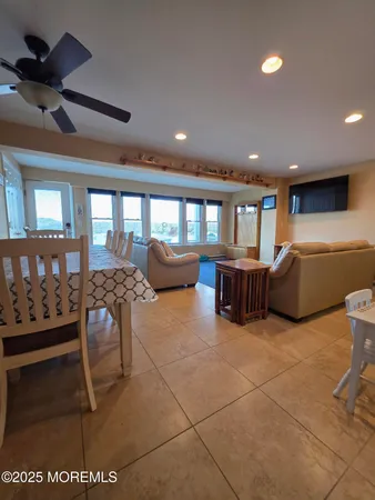 a room with furniture