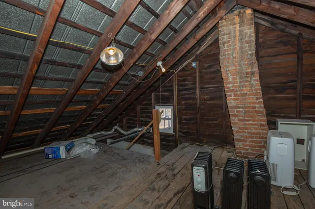 a view of a storage room with washer and dryer