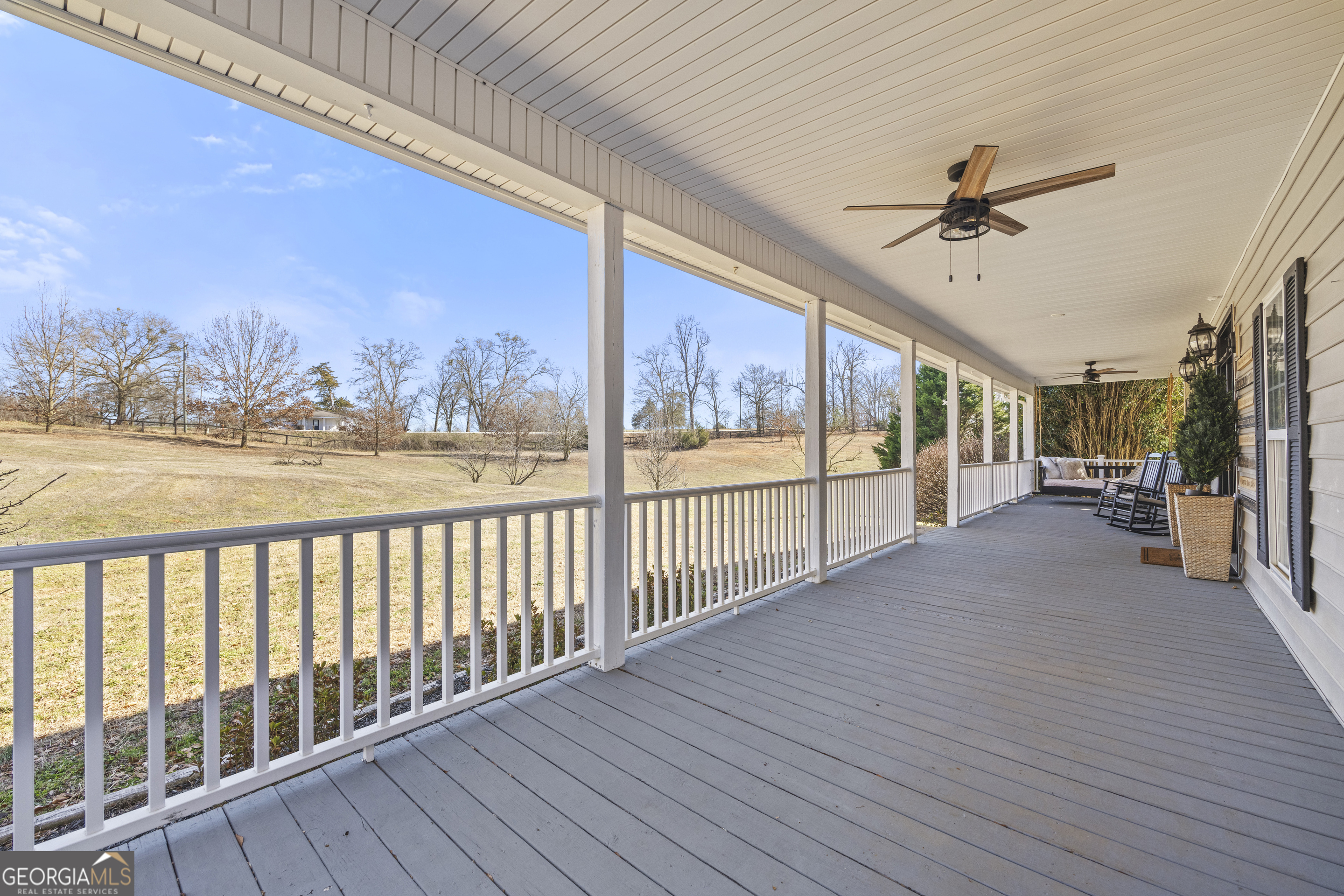 2565 New Franklin Church Road Canon, GA 30520 - Photo 121 of 168 a view of a porch with wooden floor and outdoor space