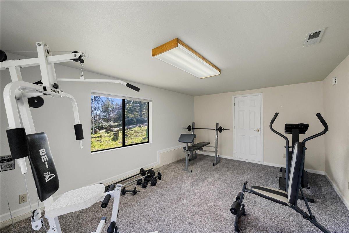 13936 Oak Ridge Road Penn Valley, CA 95946 - Photo 44 of 83 a view of a room with gym equipment