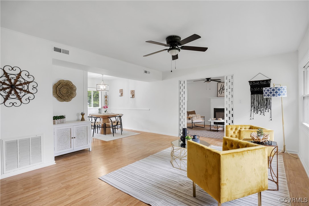 5612 Indigo Road Richmond, VA 23230 - Photo 5 of 27 Living room featuring light wood-style flooring, c