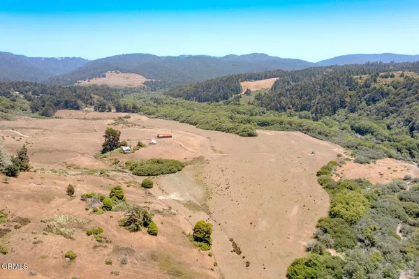 a view of a lake with houses