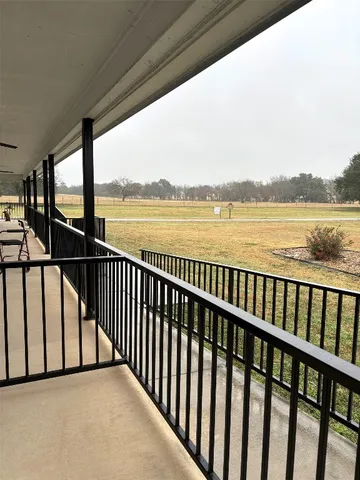 a view of city from a balcony