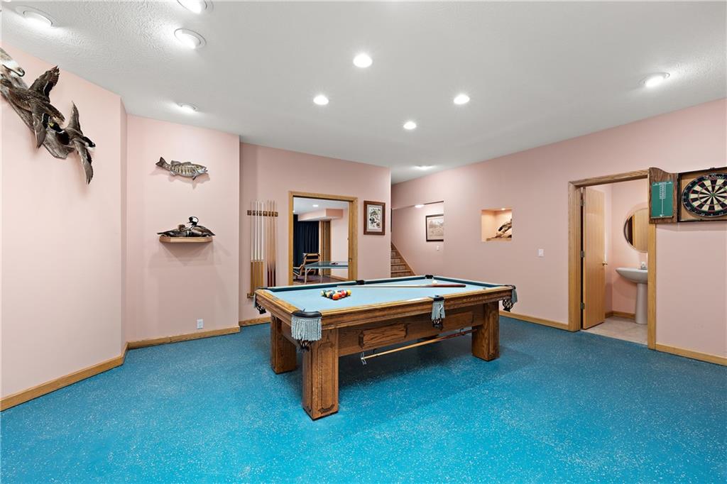 49 Babcock Road Mercer, PA 16137 - Photo 36 of 49 a living room with furniture pool table and equipment