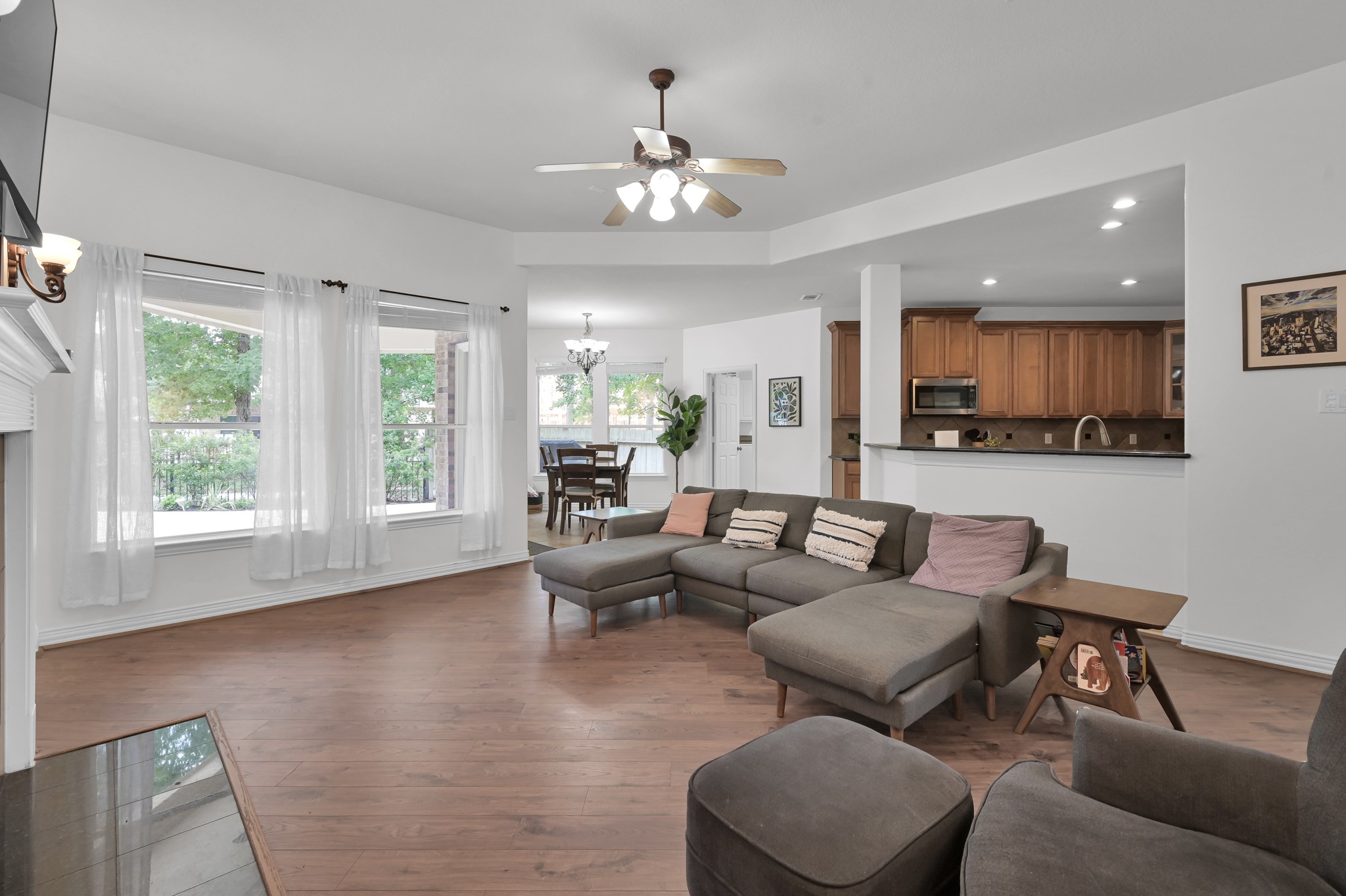 4770 Jackson Square Drive Conroe, TX 77304 - Photo 13 of 48 a living room with furniture and a large window