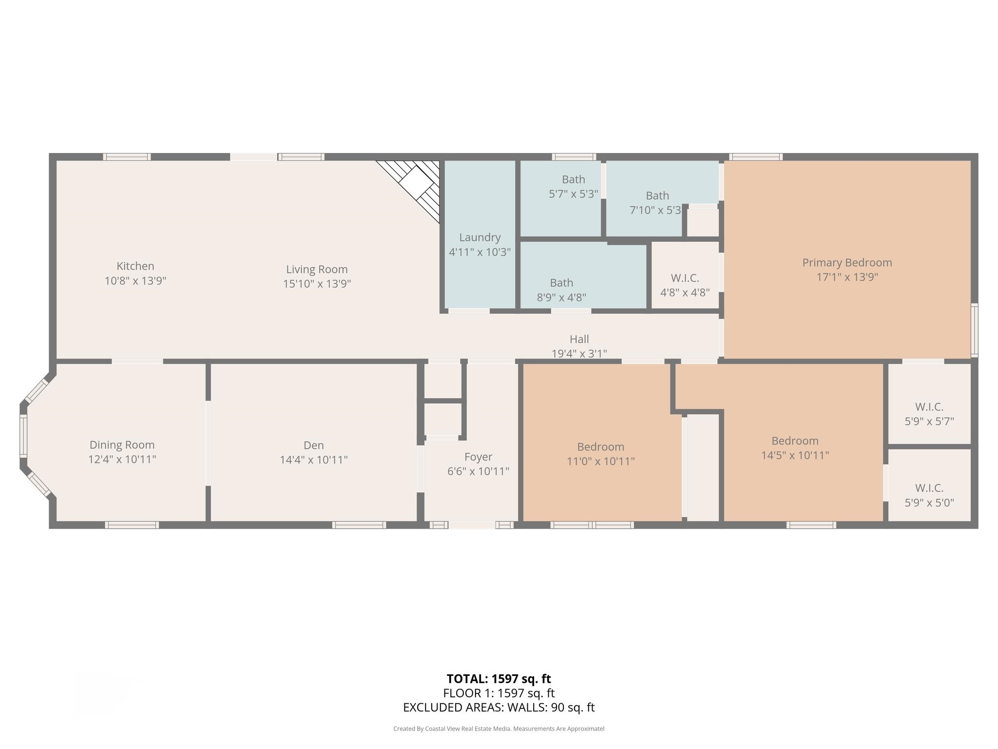21895 2nd Street Silverhill, AL 36576 - Photo 42 of 43 View of home floor plan