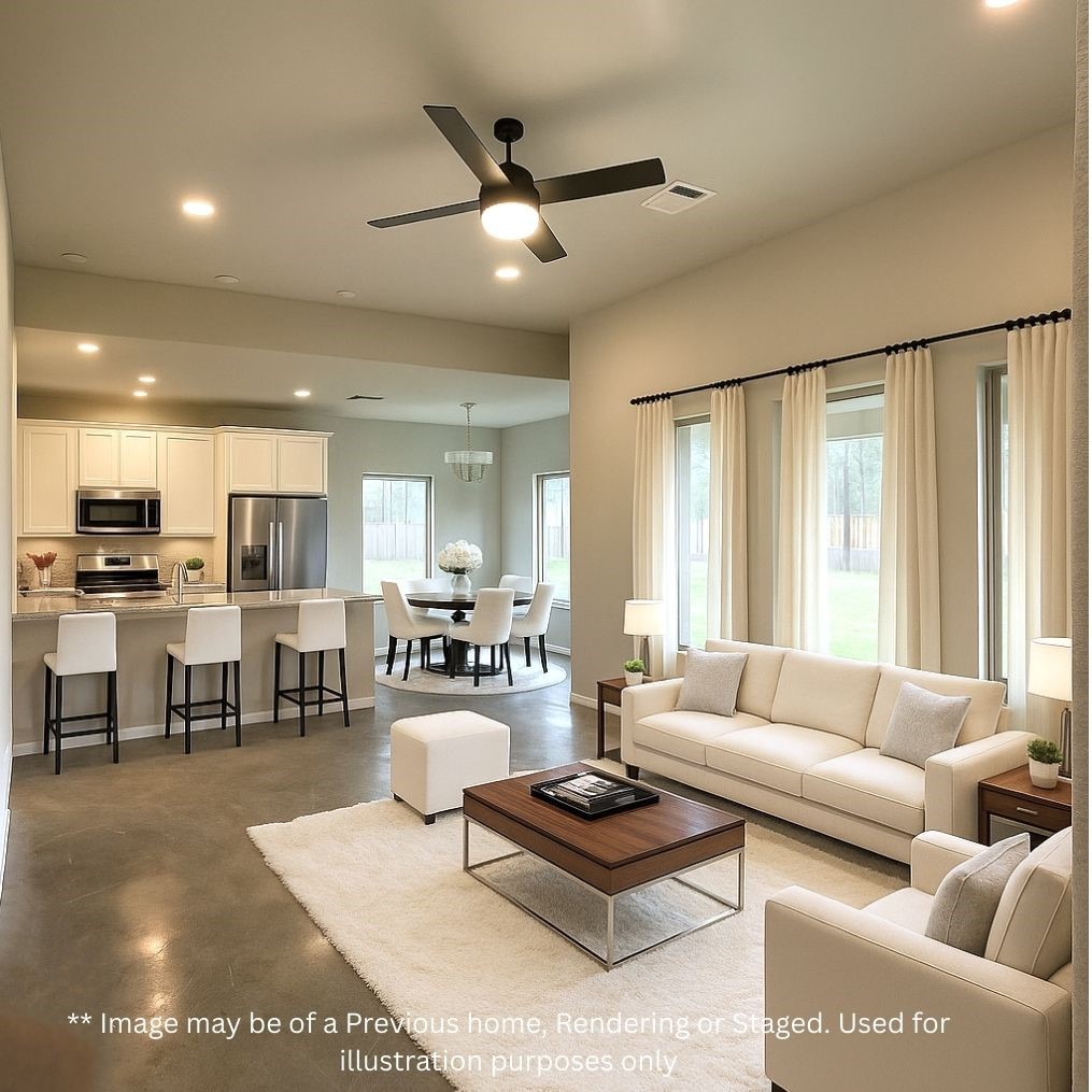 15506 Arrowhead Loop West Willis, TX 77378 - Photo 3 of 13 a living room with furniture and a large window