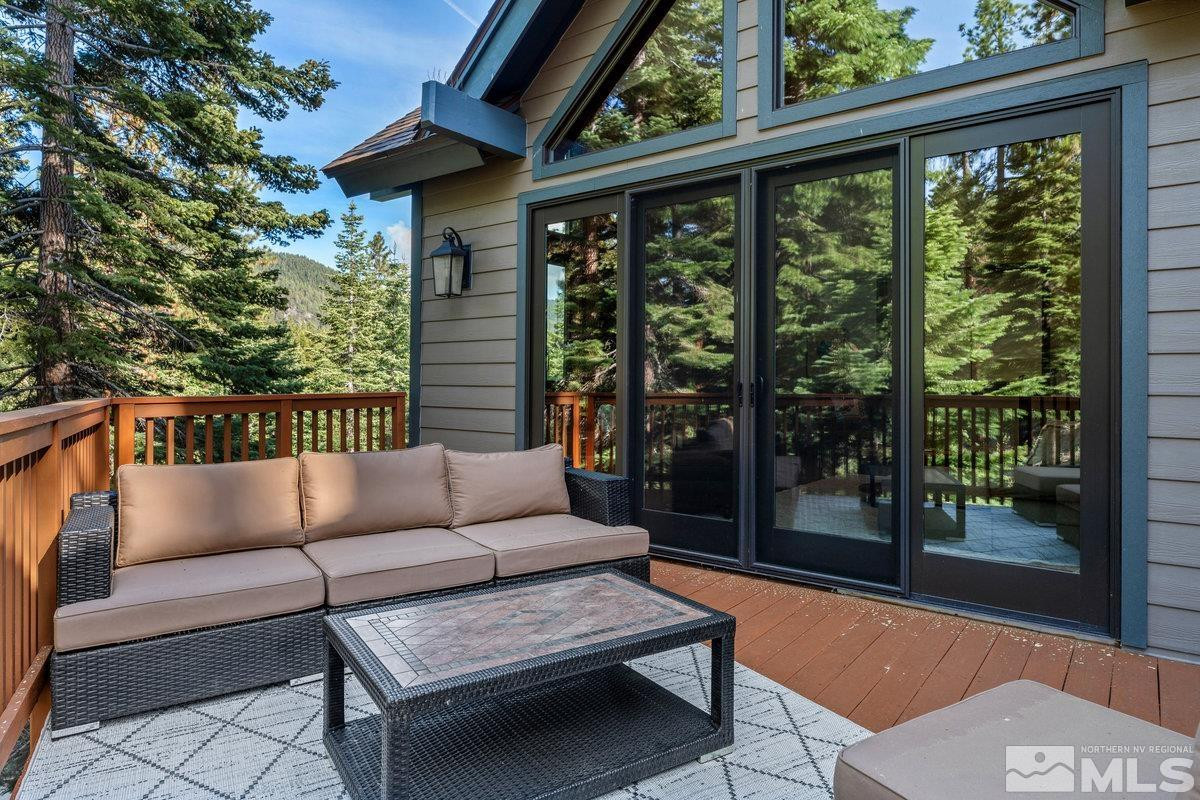 2204 Lands End Road Glenbrook, NV 89413 - Photo 31 of 40 a balcony with furniture and a potted plant