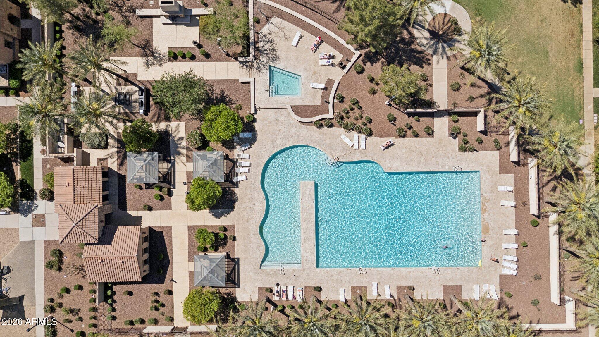 922 South Agnes Lane Gilbert, AZ 85296 - Photo 35 of 43 an aerial view of a house with a yard and parking