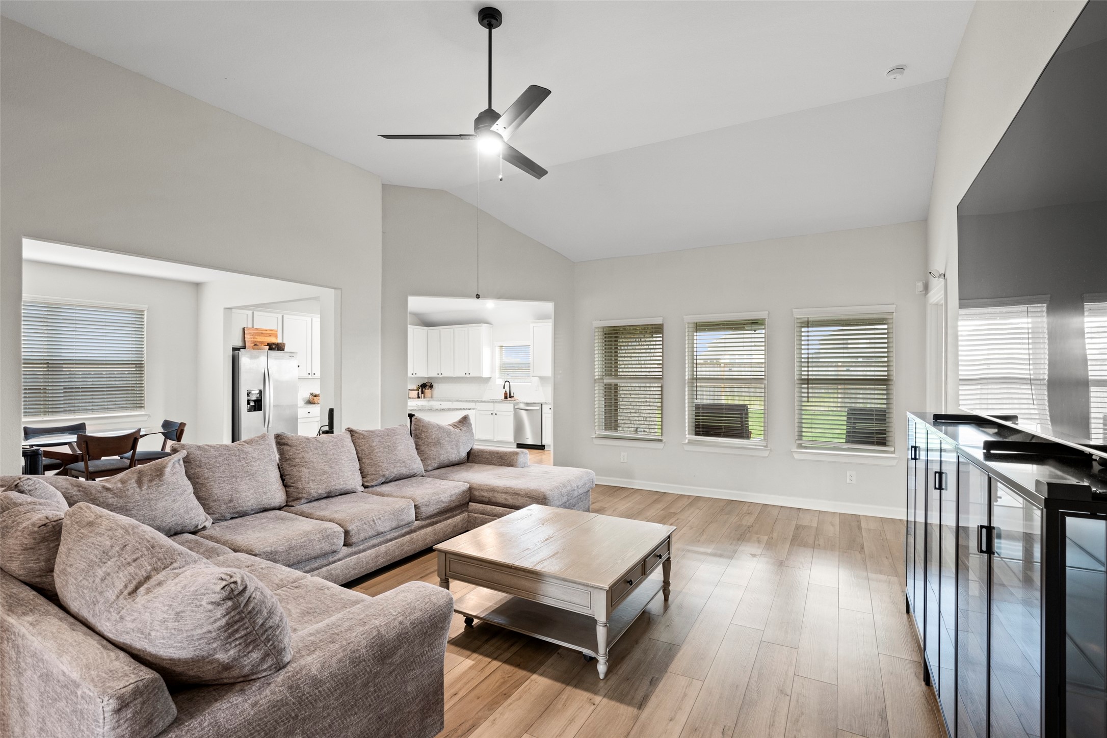 13717 Gaff Rig Drive Texas City, TX 77510 - Photo 13 of 28 a living room with furniture and a wooden floor