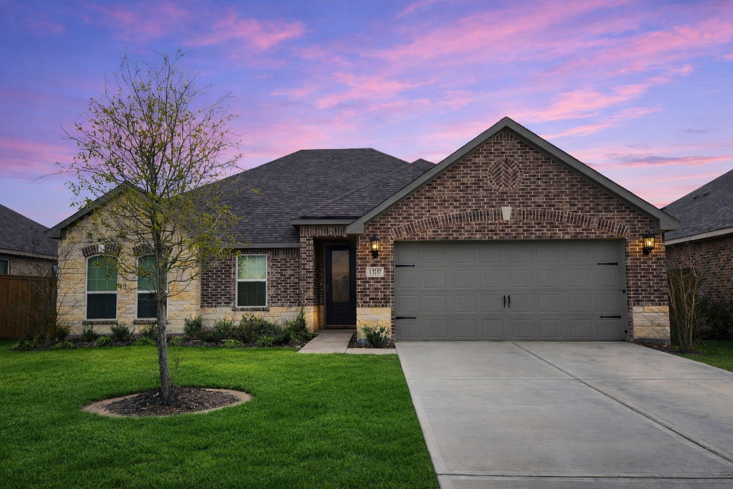 13717 Gaff Rig Drive Texas City, TX 77510 - Photo 27 of 28 a front view of a house with a garden and a yard