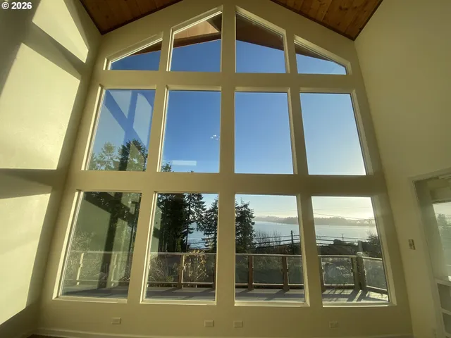 a view of a door of the house